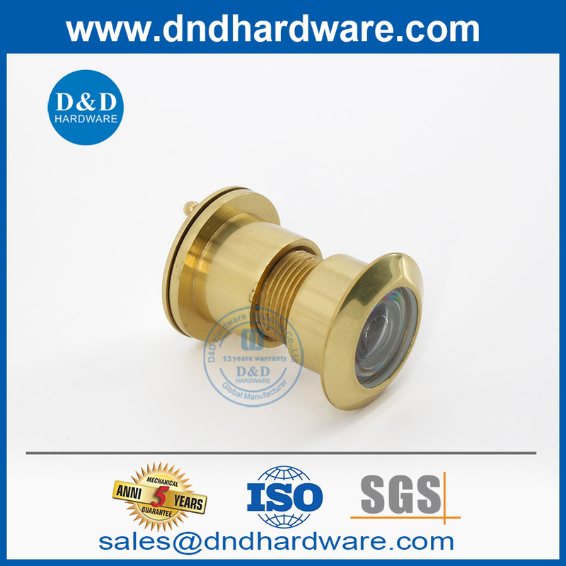 200 Degree Polished Brass Best Design Peephole Door Viewer-DDDV003
