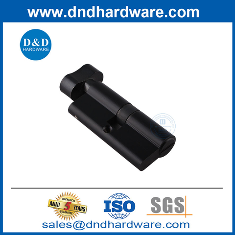 Single Open Cylinder for Bathroom Door Lock Black 70mm Door Lock Cylinder-DDLC007