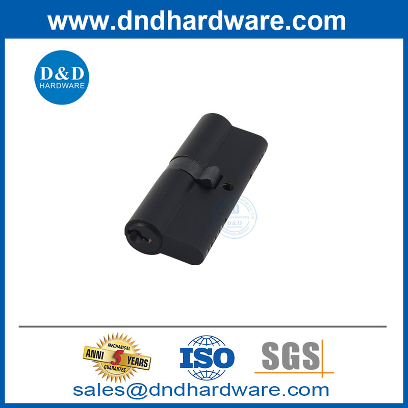 Brass Cylinder Supplier 80mm Commercial Door Key Cylinder Black Door Lock Cylinder-DDLC003