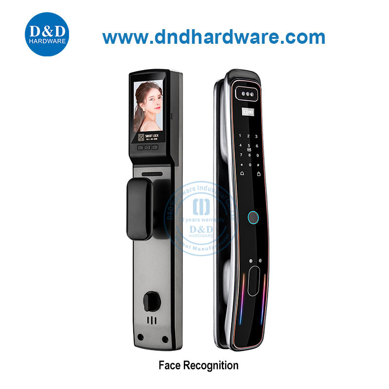 3D Face Recognition Digital Smart Combination Fingerprint Door Lock with Camera-DDEL014