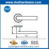 Front Door Handles Stainless Steel Lever Handle on Rosette for Security Door-DDTH043