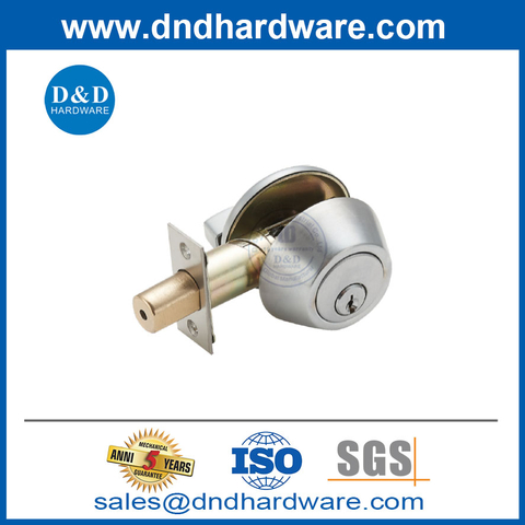 Exterior Door Lockset ANSI Single Cylinder Heavy Duty Deadbolt-DDLK027