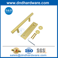 Golden Stainless Steel Pull And Flush Handle for Sliding Barn Door Hardware-DDBD102