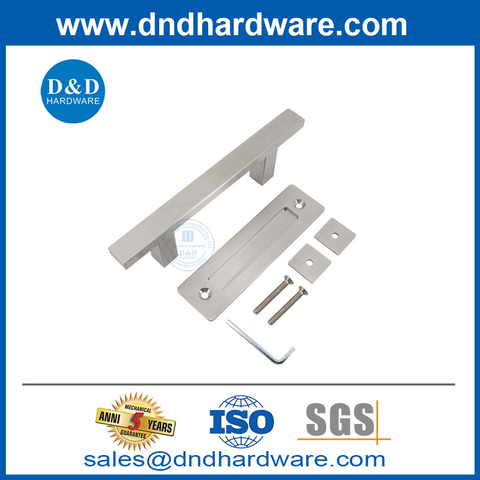Stainless Steel Design Pull And Flush Barn Door Set Sliding Barn Door Handles-DDBD103