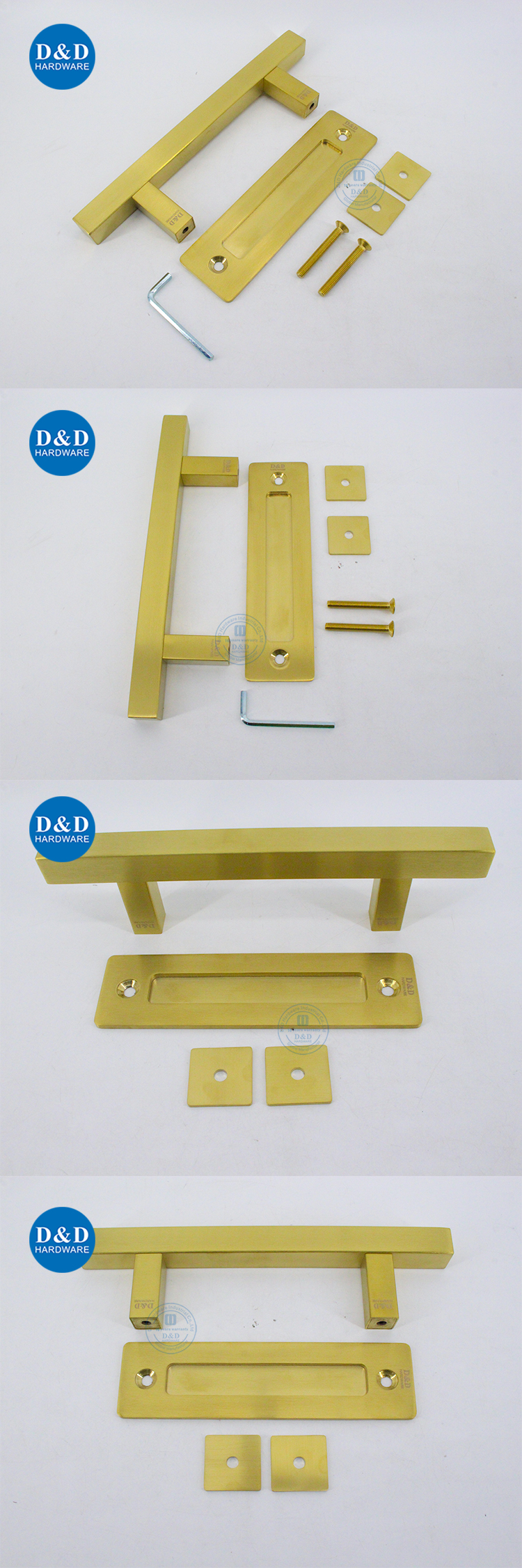 gold barn door handles