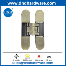 D&D EN1935 Antique Brass Fire Rated 3D Hidden Door Hinge Manufacturer-DDCH011