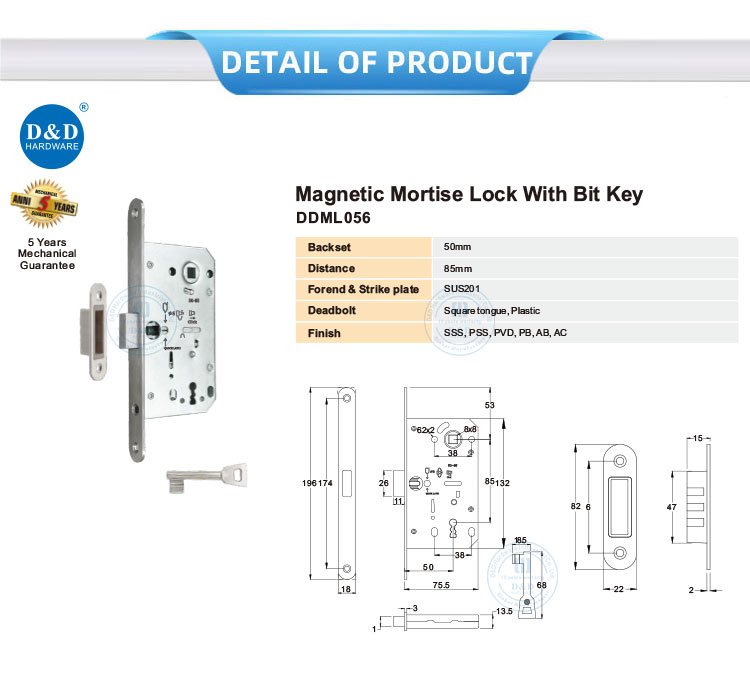 Steel Door Mortise Lock