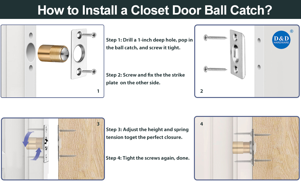 Install Door Ball Catch