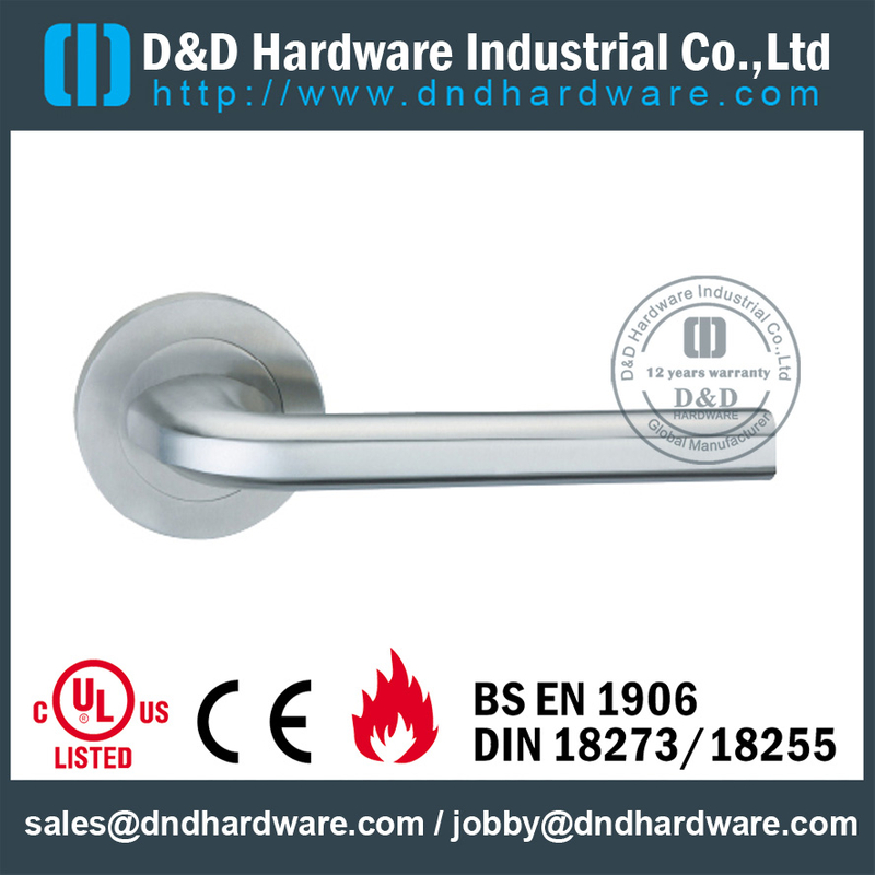 Antirust popular exit type solid lever handle for Wooden Door- DDSH056 