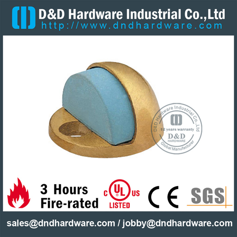 Brass Floor Mounted Hemisphere Door Stop for Decorative Door -DDDS005