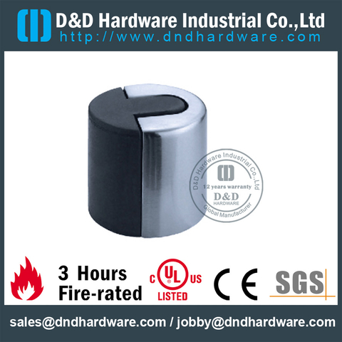 Zinc Alloy Safety Chrome Door Stop for Wooden Door-DDDS012