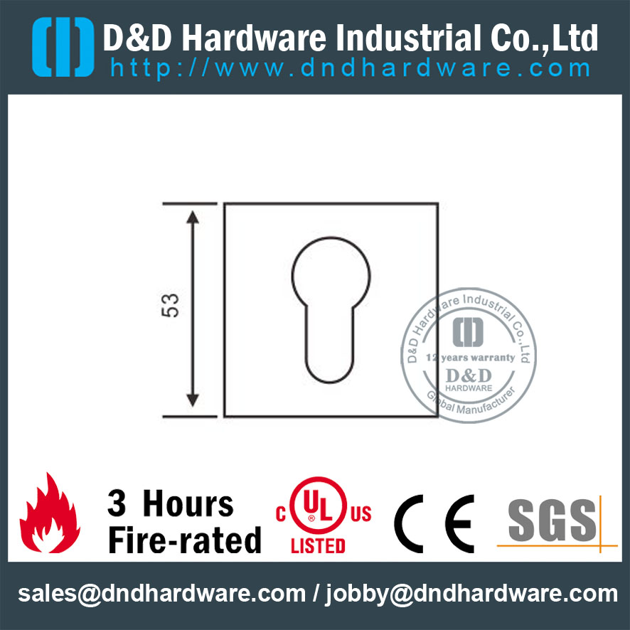 Square Escutcheon-D&D Hardware