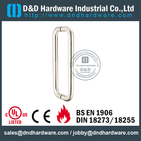 Stainless Steel Grade 316 D Pull Handle for Sliding Glass Door-DDPH007