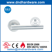 Class 4 Stainless Steel Best Tube Fire Rated Door Lever-DDTH009