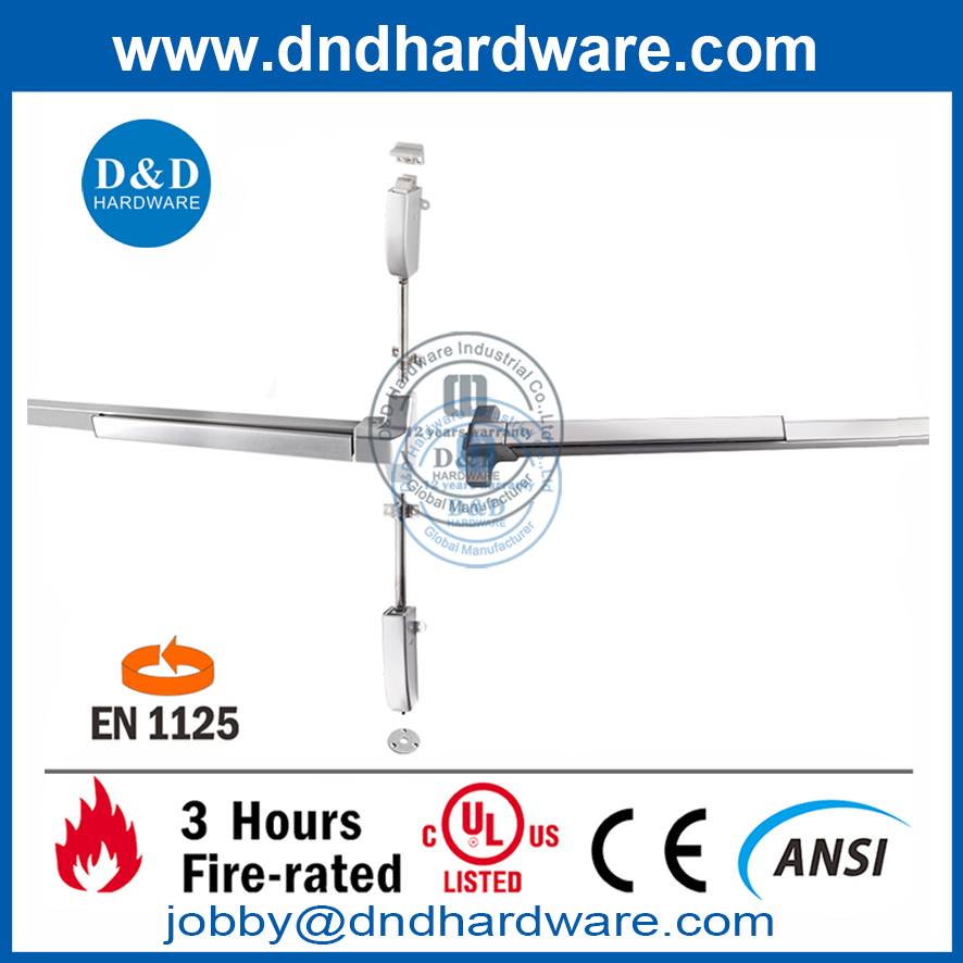 Stainless steel Fire Rated Emergency Escape UL CE Door Hardware for Interior doors