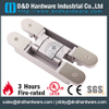 Heavy Duty Silver Sanding lid 3D Adjustable Concealed Hinge for Hotel Door-DDCH008-G80S