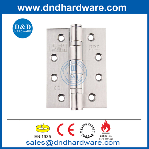 CE Mark SS304 Doubie Ball Bearing Wooden Door Hinge- DDSS001-CE-4X3X3
