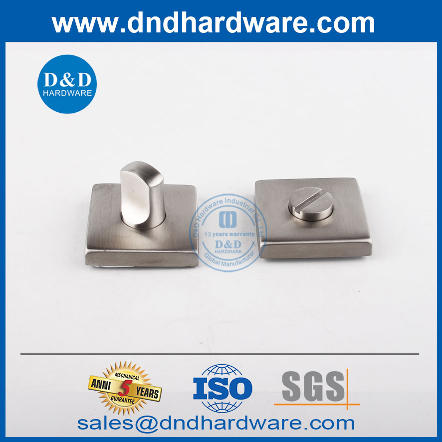 Square Type Stainless Steel Bathroom Thumbturn and Release with Indicator-DDIK008