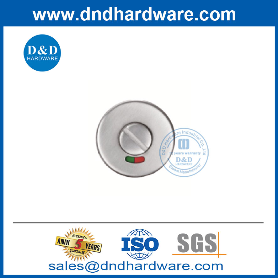 SS304 Lever Type Thumbturn and Release with Indicator for Toliet Door-DDIK006