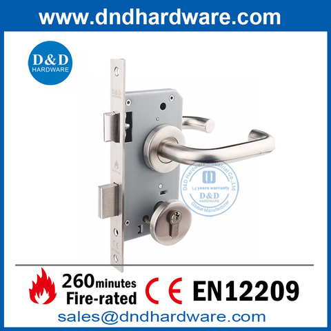 EN12209 Front Door Key Lock Stainless Steel Commercial Door Lock for Front Door-DDML009 