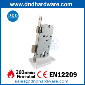 EN12209 Fire Door Sash Lock High Quality SUS304 Antique Brass Mortise Lock-DDML009 