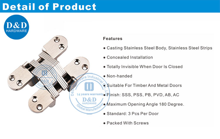 concealed door hinge
