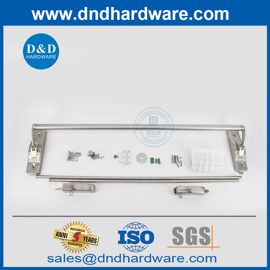 Installing Cross Bar Panic Exit Device Stainless Steel Exit Device Panic Hardware-DDPD010