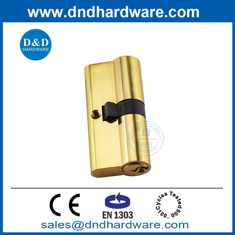 BS EN1303 Safety Door Hardware Solid Brass Double Opening Master Key Lock Cylinder-DDLC003