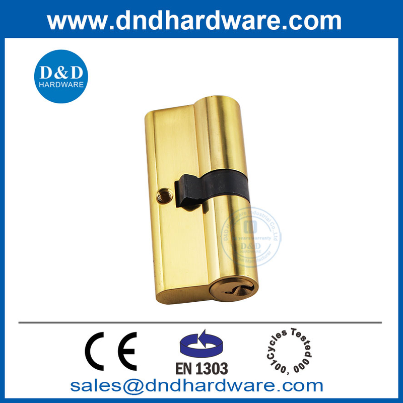 BS EN1303 Safety Door Hardware Solid Brass Double Opening Master Key Lock Cylinder-DDLC003