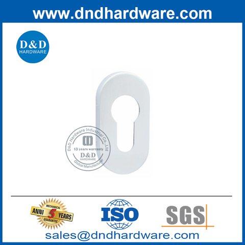 Stainless Steel Oval Type Door Lever Handle Cylinder Escutcheon for Door-DDES003