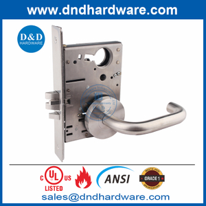 Single Door Lever Outisde Exit Door Bolt Lock ANSI UL Fire Rated Latchbolt Lockset-DDAL31 F31