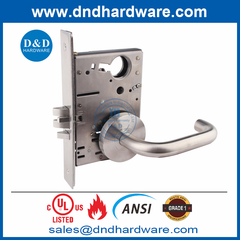 Single Door Lever Outisde Exit Door Bolt Lock ANSI UL Fire Rated