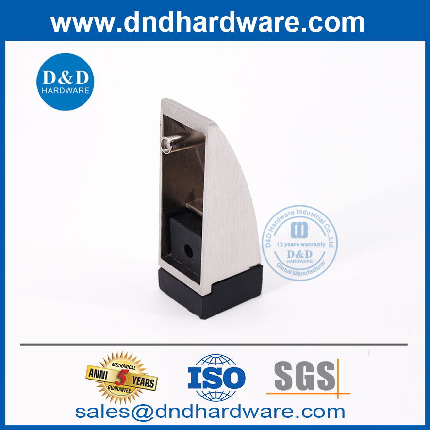 Zinc Alloy Contemporary Rubber Commercial Door Stop-DDDS013