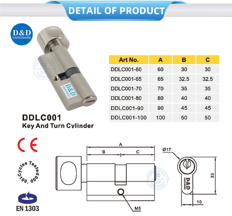 EN1303 Lock Cylinder