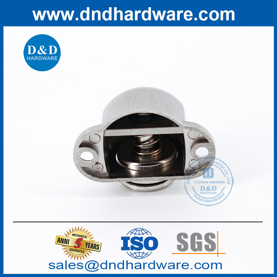 Zinc Alloy Decorative Accessory Silver Magnetic Doorstop-DDDS031
