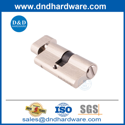 Euro Cylinder Lock 60mm Safe Brass Door Cylinder Lock Bathroom Cylinder with Thumbturn-DDLC007