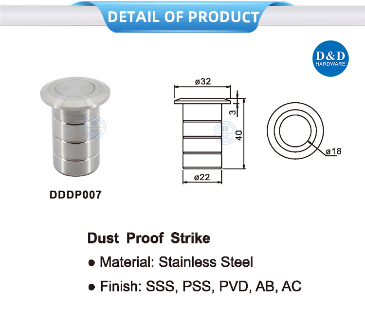 Dust proof strike
