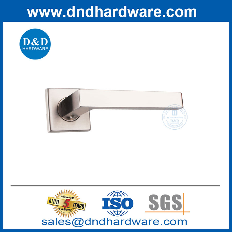 Contemporary Door Handle Styles Stainless Steel Square Bedroom Door Handles-DDTH020