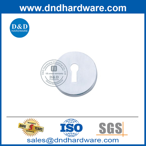 53mm Round Euro Keyhole Escutcheon in Stain Stainless Steel-DDES007