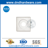 Custom Interior Stainless Steel Door Handle Lever Square Rosette Escutcheon-DDES012