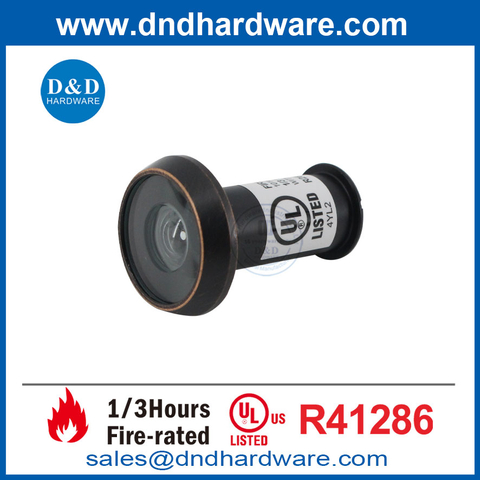 UL Fire Rated Home Hotel 180 Degrees ORB Front Door Peephole Eye Viewer-DDDV010