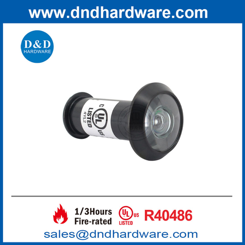 UL Brass Matte Black 180 Degree Security Door Spy Eye Hole Viewer-DDDV009