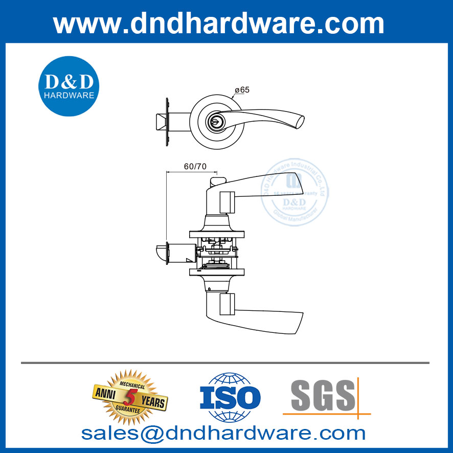 Contemporary Entry Door Locksets Stainless Steel Door Entry Locksets-DDLK013