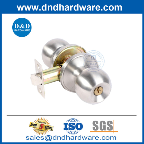 Front Door Locksets Tubular Lockset Stainless Steel Entry Door Knob Locksets-DDLK002