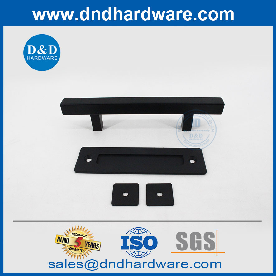 Black Barn Door Pull Stainless Steel Contemporary Barn Door Handles-DDBD104