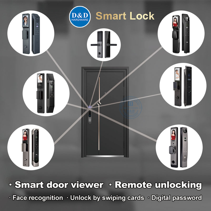 Home Apartment Electronic Digital Fingerprint Smart Door Lock for Doors-DDDL001