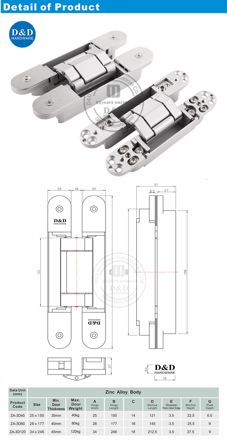 Top Door Hinge