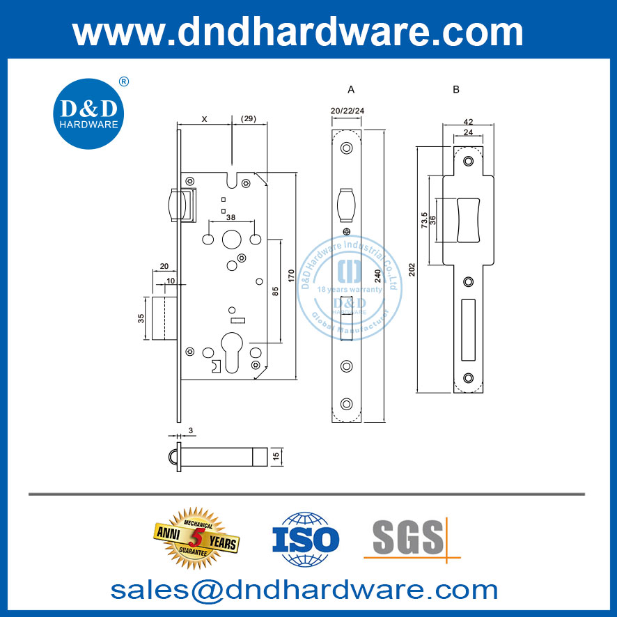 bulk Mortise Lock