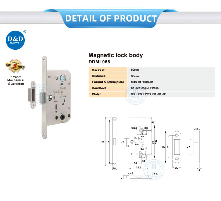 mortise lock body