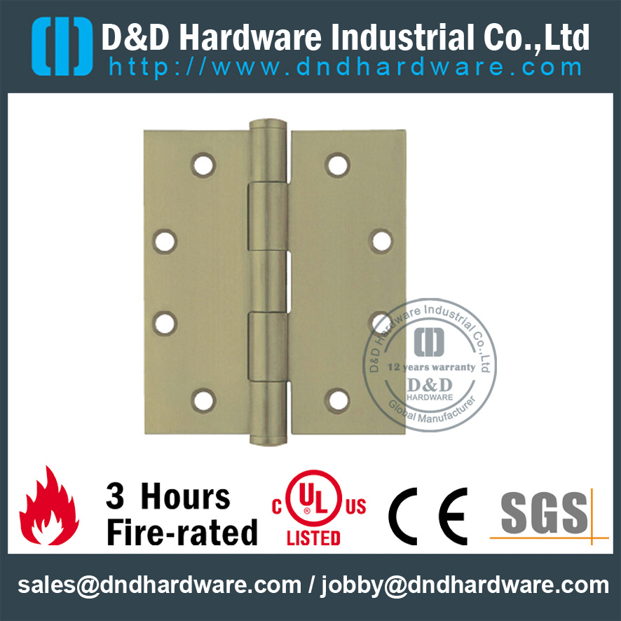 DDBH008 Solid Brass Plain Joint Hinge-D&D Hardware